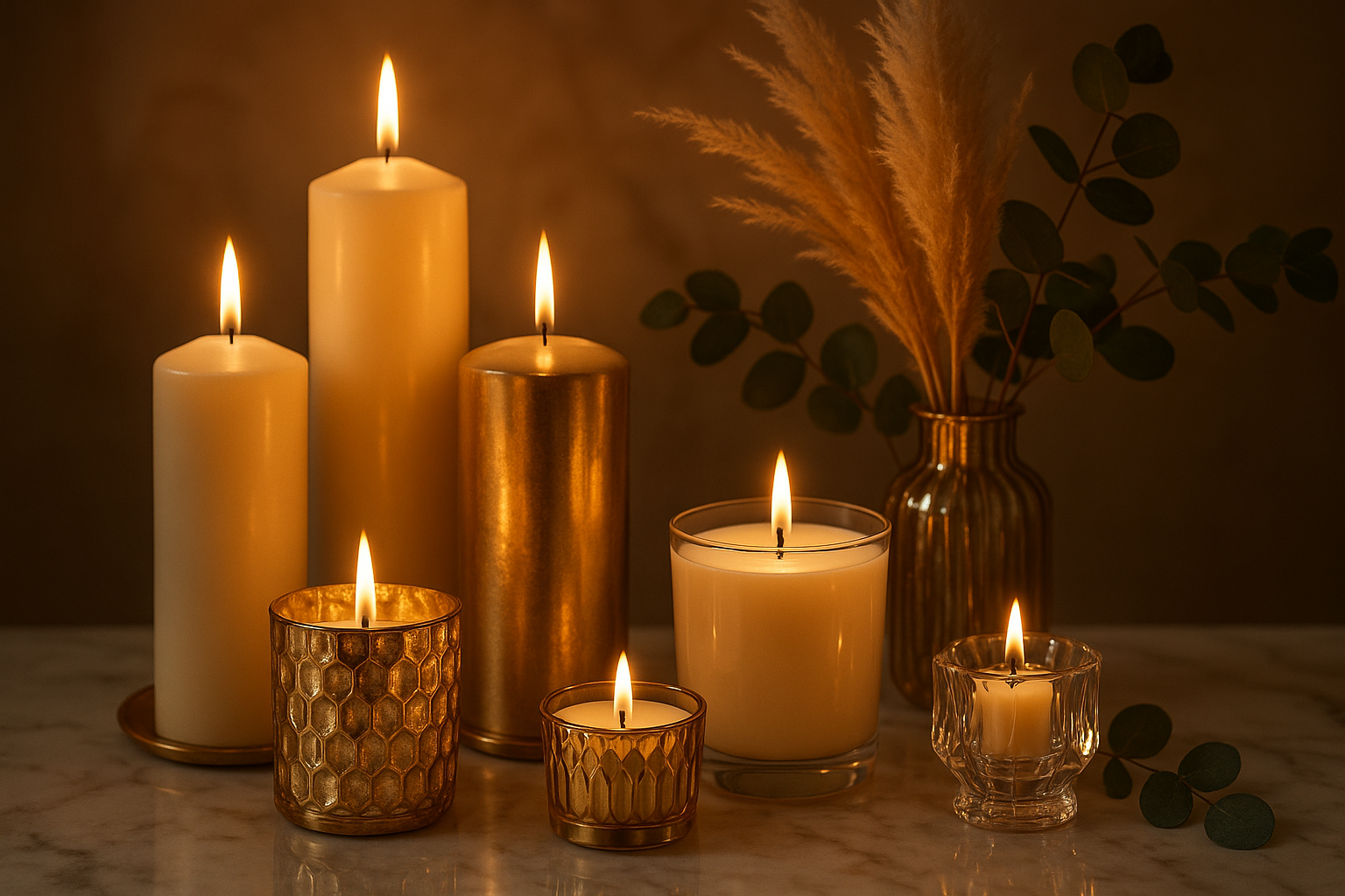 Luxury candlle setup