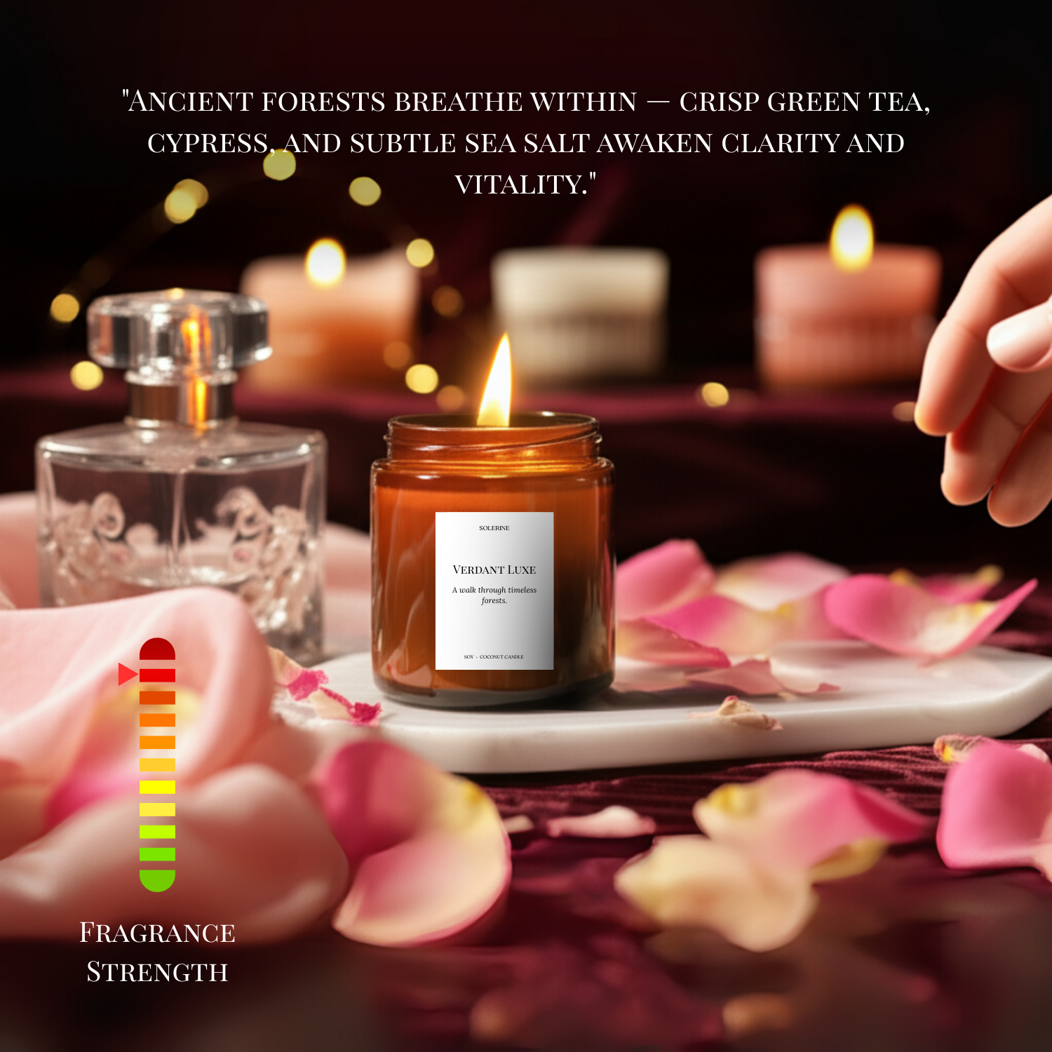Verdant Luxe luxury candle olfactory profile and notes