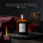 Amber Noir Reverie candle olfactory analysis with black pepper and tonka bean
