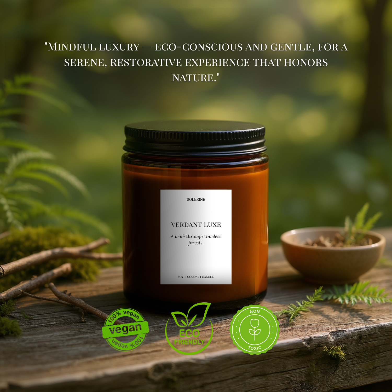 Verdant Luxe eco-friendly luxury scented candle