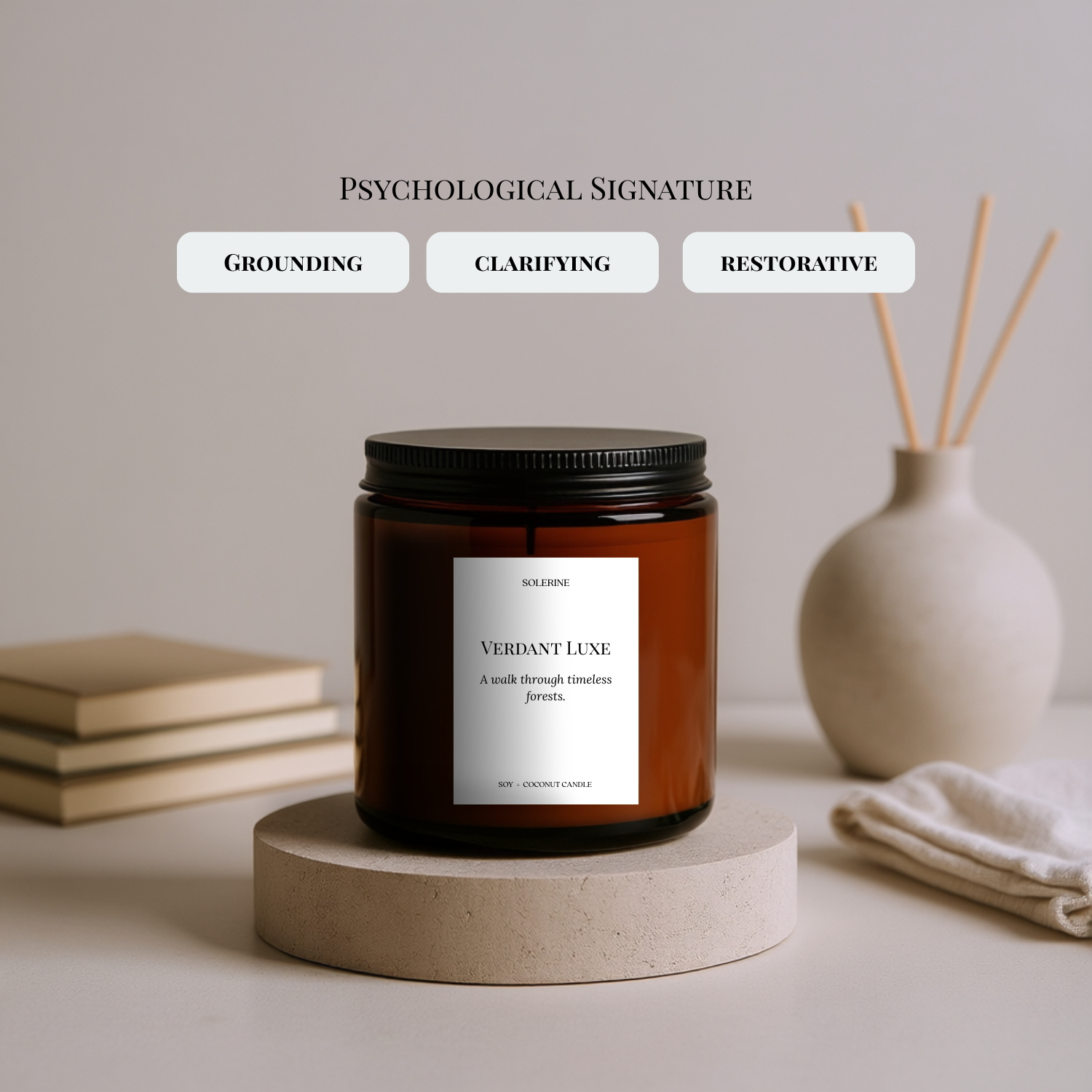 Verdant Luxe candle psychological signature and sensory effects