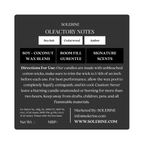 Handcrafted Oceanic Whisper scented candle with oceanic notes