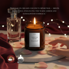 Amber Noir Reverie luxury coconut creme wax candle hand-poured in India